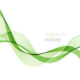 Smooth wave stream line abstract header layout. Vector illustration
