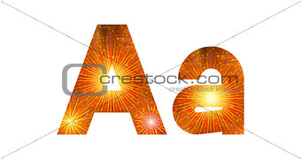 Set of letters, firework, A