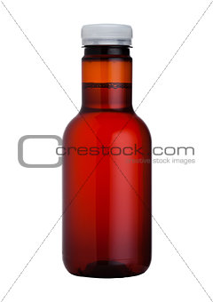 Bottle of hydro powered energy drink isolated