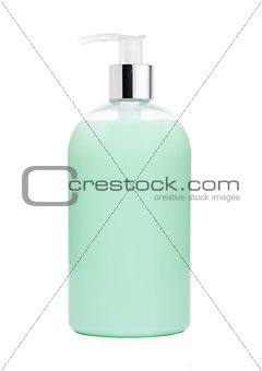 Light turquoise liquid soap spa container 