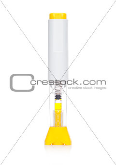 Medical syringe injection in pre-filled pen 