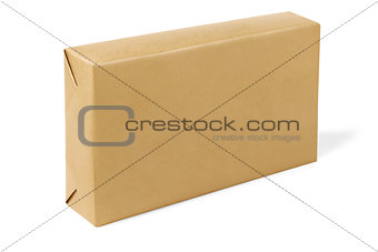 Box Wrapped With Brown Paper