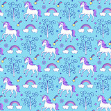 pattern with unicorns