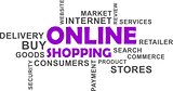 word cloud - online shopping