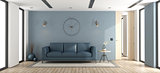 Blue modern living room