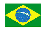 Brazil flag icon. Isolated on white background. Vector illustration.