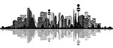 Abstract silhouette of city