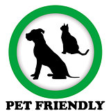 PET FRIENDLY sign
