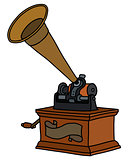 The vintage gramophone