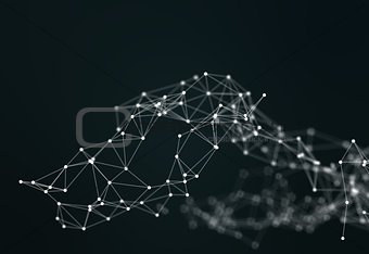 Image of abstract connected dots