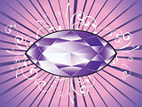 Decorative Background with Amethyst