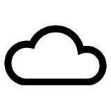 Cloud icon flat
