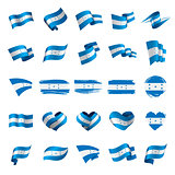 Honduras flag, vector illustration