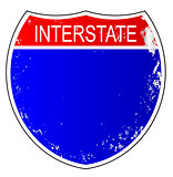 Interstate Sign Isolated