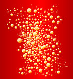 Red Party Bubble Background