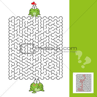 Frogs Maze Game with answer