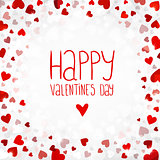 Vector bright background for Valentines day