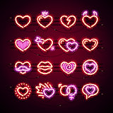 Valentine Icons with Glitter