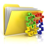Settings folder icon, 3D
