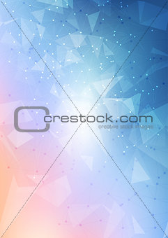 Abstract low poly mesh background design 