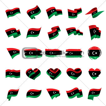 Libya flag, vector illustration