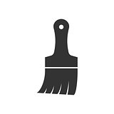 Paint brush black icon