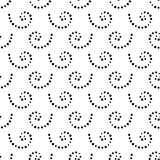 Seamless black and white background from spirals, vector illustration.