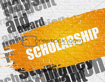 Scholarship on White Wall.