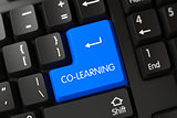 Co-Learning - Modern Laptop Key. 3D.