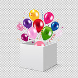 Box And Balloons