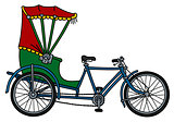 The classic cycle rickshaw