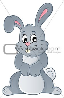 Cute rabbit theme image 1