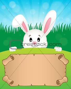 Parchment and Easter bunny theme 1