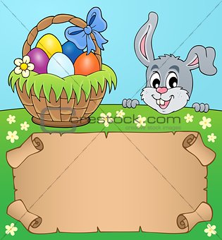 Parchment and Easter bunny theme 5