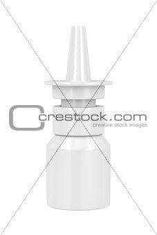 Nasal spray isolated on white