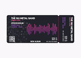 Music concert ticket