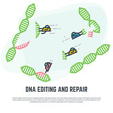 DNA editing nano bots