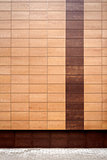Modern brown metal tiles wall