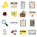 Set Auditing, Tax Process, Accounting Icons