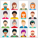 Vector people avatar icons