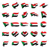 Sudan flag, vector illustration