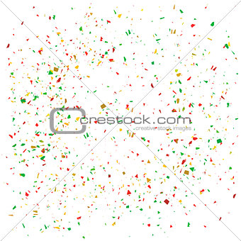 Particles Background. Colorful Confetti
