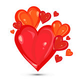 valentines hearts illustration