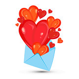 envelope and heart