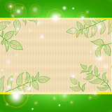 background with branches and leaves