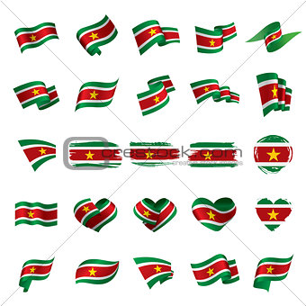 Suriname flag, vector illustration