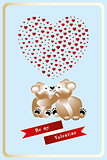 14 February Heart work with teddies in love