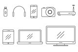 Set of vector icons gadgets