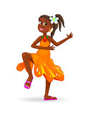 Dancing African girl