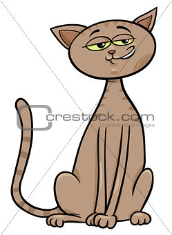 Image 7420617: sitting cat cartoon comic animal character from Crestock